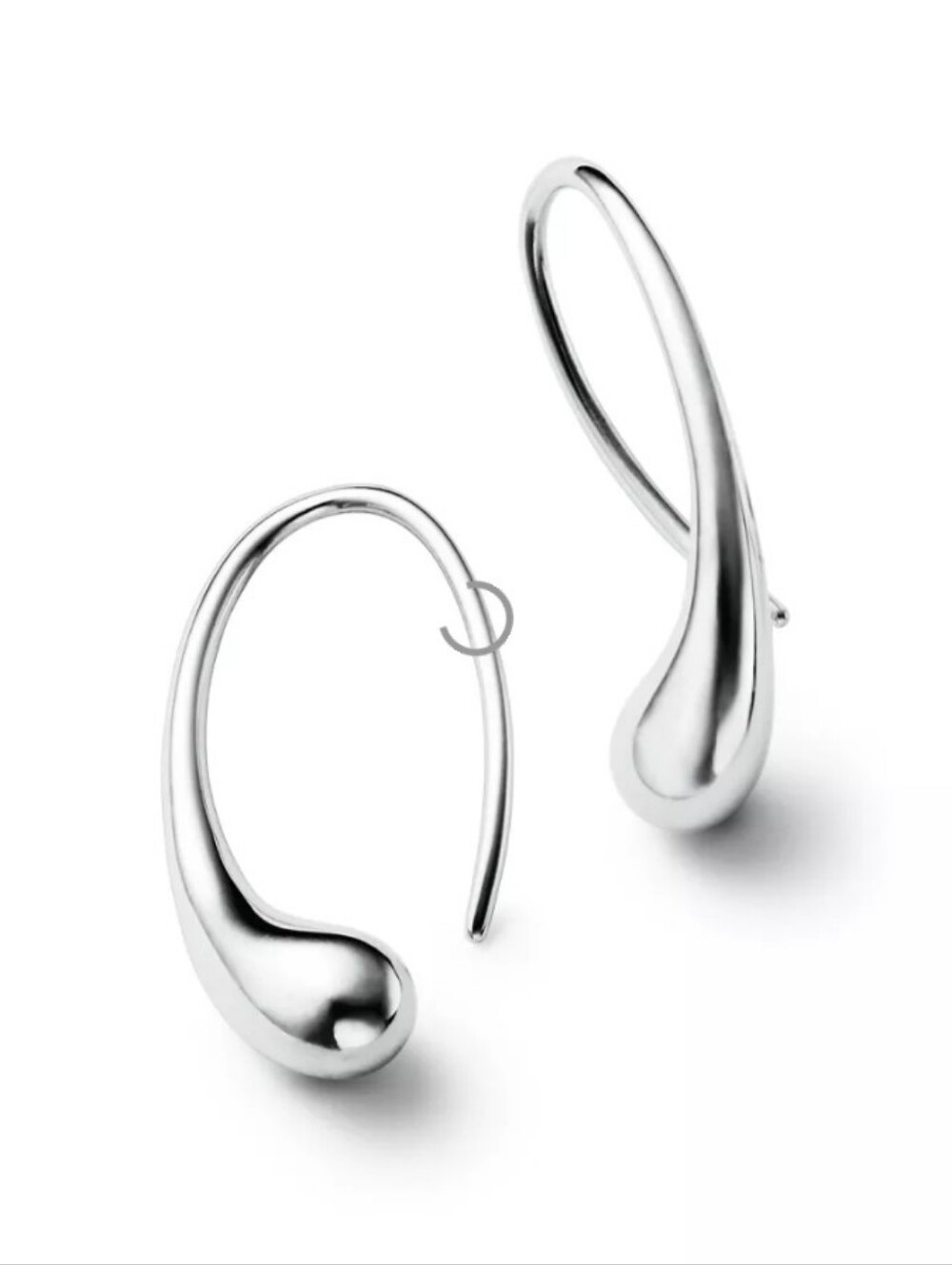 💕✨925 Sterling Silver Modern Minimalist Teardrop Hook Earrings